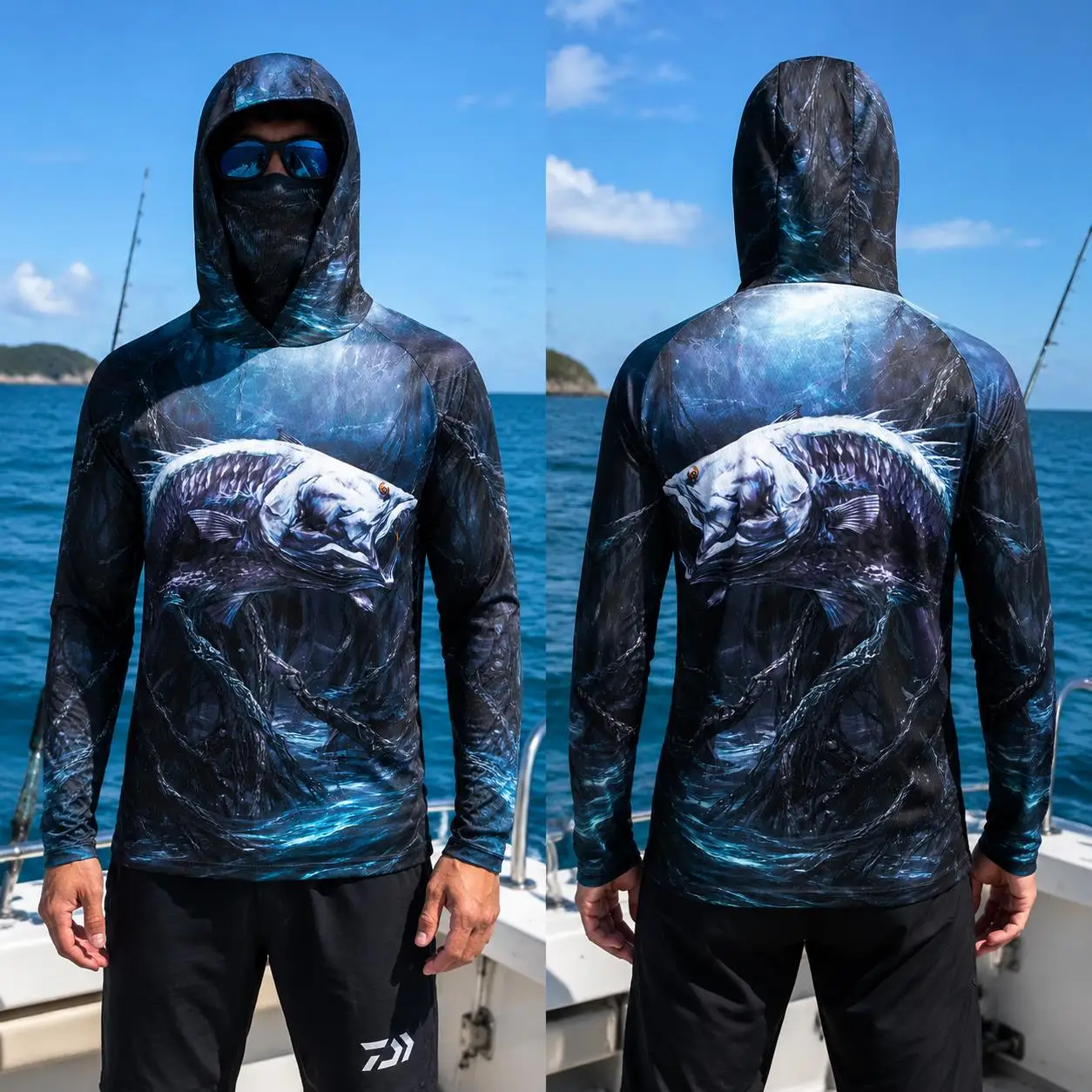 Męska koszulka z kapturem do w – Fishing recenzja i cena