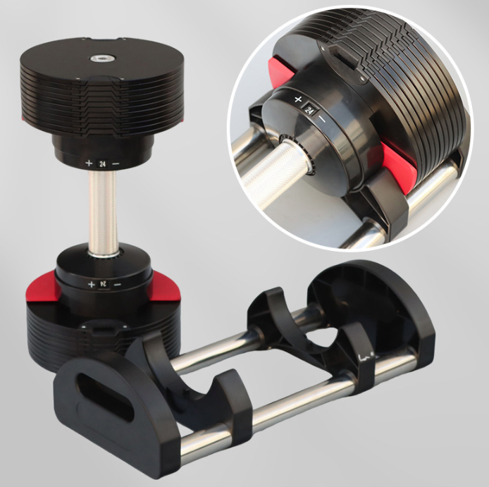 Regulowany zestaw hantli ze st – Adjustable Dumbbell Pair 40Kg recenzja i cena